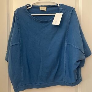 Cropped Blue Tee